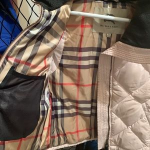 Authentic Burberry Puffer Vest Light Pink